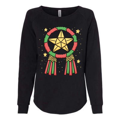 Philippine Parol Christmas Womens California Wash Sweatshirt