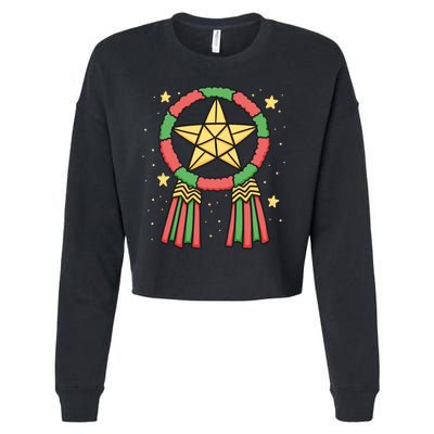 Philippine Parol Christmas Cropped Pullover Crew