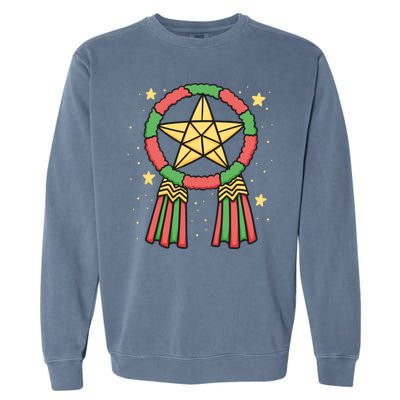 Philippine Parol Christmas Garment-Dyed Sweatshirt