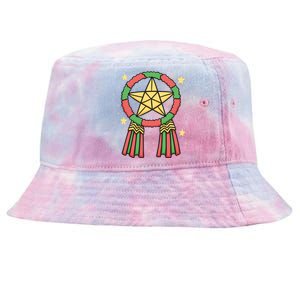 Philippine Parol Christmas Tie-Dyed Bucket Hat