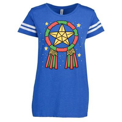 Philippine Parol Christmas Enza Ladies Jersey Football T-Shirt