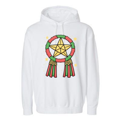 Philippine Parol Christmas Garment-Dyed Fleece Hoodie