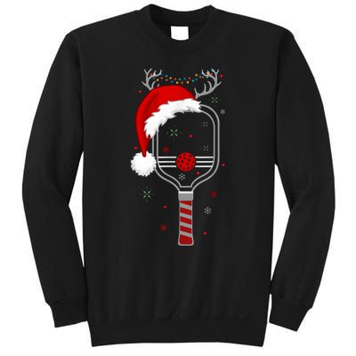 Pickleball Player Christmas Holiday Reindeer Xmas Women Tees Sweatshirt