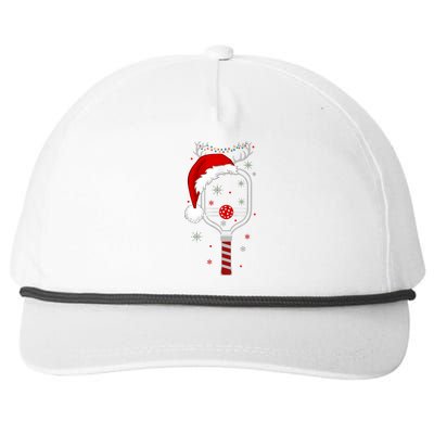 Pickleball Player Christmas Holiday Reindeer Xmas Women Tees Snapback Five-Panel Rope Hat