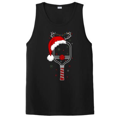 Pickleball Player Christmas Holiday Reindeer Xmas Women Tees PosiCharge Competitor Tank