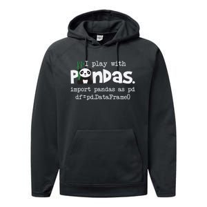 Pandas Programmer Computer Performance Fleece Hoodie