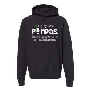 Pandas Programmer Computer Premium Hoodie