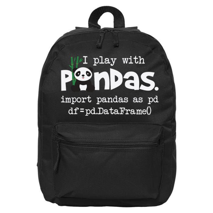 Pandas Programmer Computer 16 in Basic Backpack