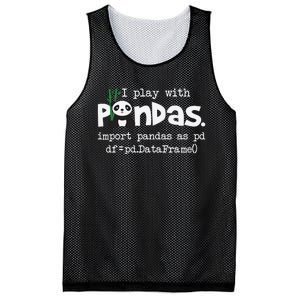 Pandas Programmer Computer Mesh Reversible Basketball Jersey Tank