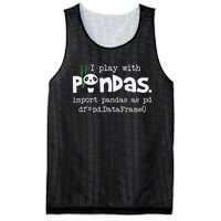 Pandas Programmer Computer Mesh Reversible Basketball Jersey Tank