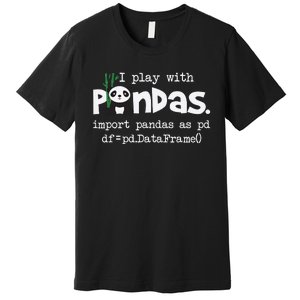 Pandas Programmer Computer Premium T-Shirt