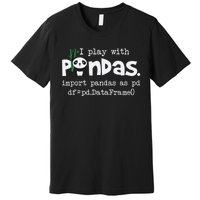 Pandas Programmer Computer Premium T-Shirt