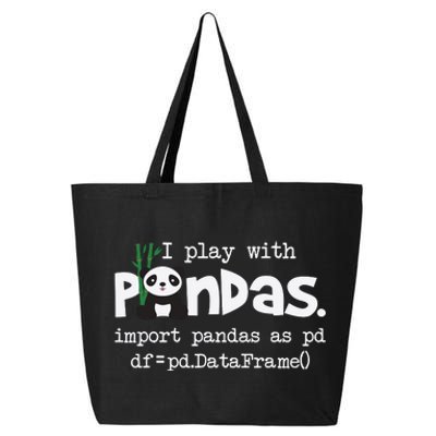 Pandas Programmer Computer 25L Jumbo Tote