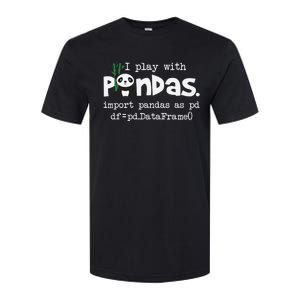 Pandas Programmer Computer Softstyle CVC T-Shirt