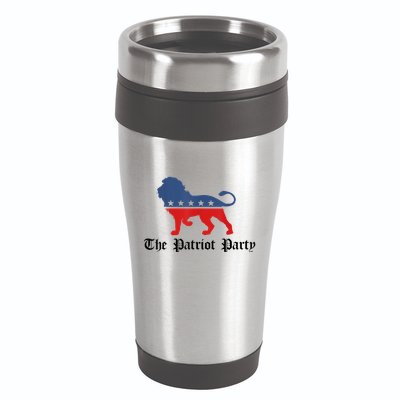 Patriot Party Conservative Lion Patriotic 4th Of July 16oz Travel Tumbler