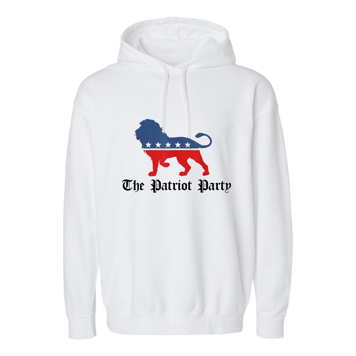Patriot Party Conservative Lion Patriotic 4th Of July Garment-Dyed Fleece Hoodie