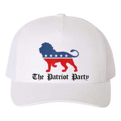 Patriot Party Conservative Lion Patriotic 4th Of July Yupoong Adult 5-Panel Trucker Hat