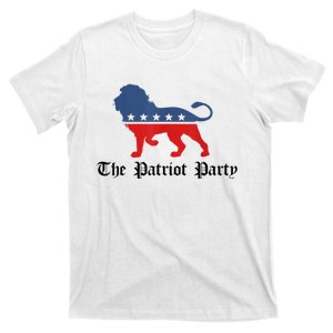 Patriot Party Conservative Lion Patriotic 4th Of July T-Shirt