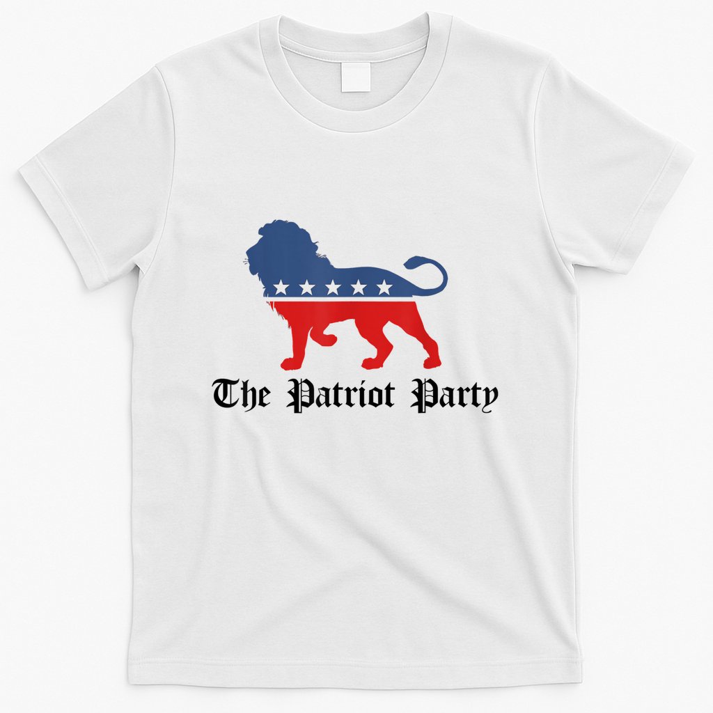 Patriot Party Conservative Lion Patriotic 4th Of July T-Shirt