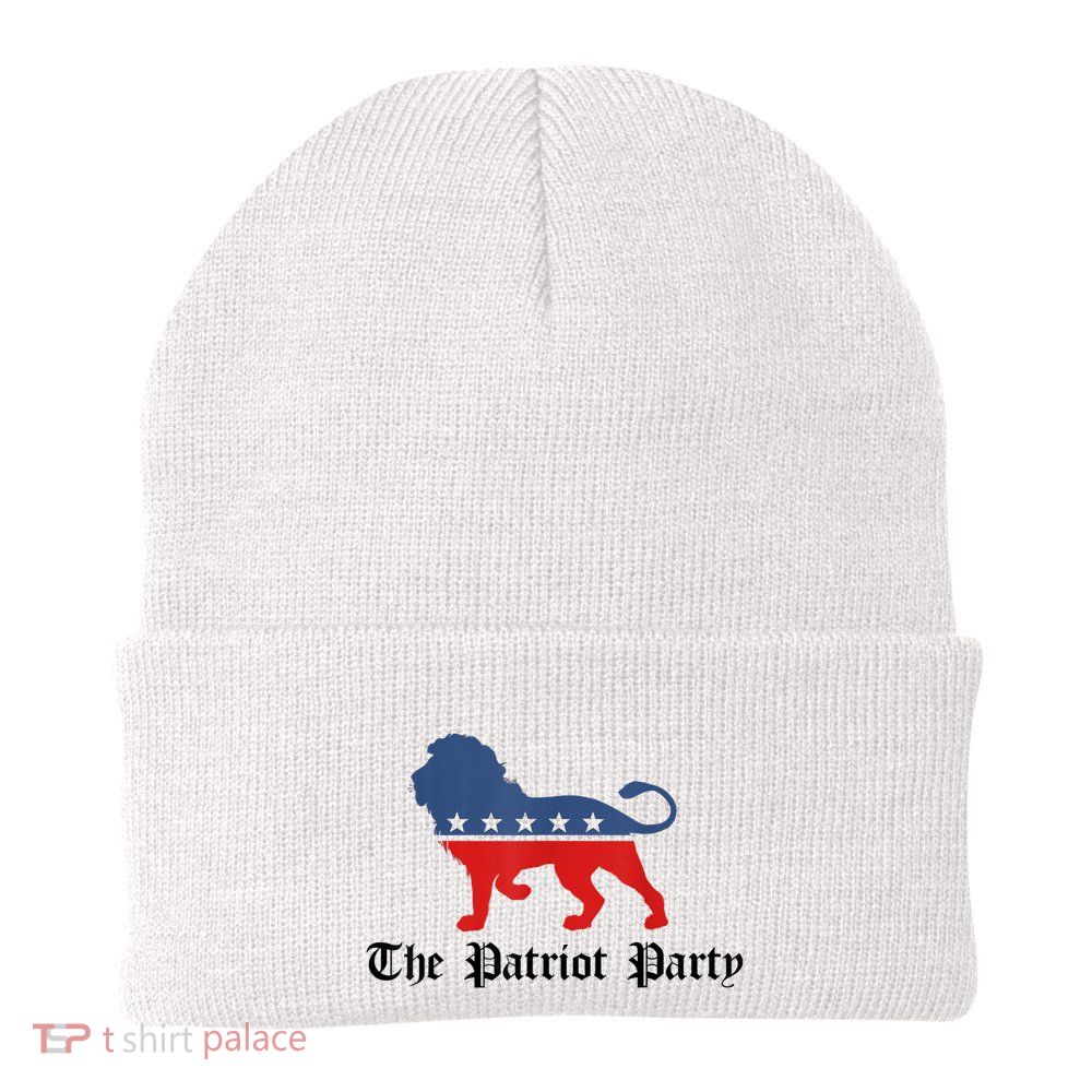 Patriot Party Conservative Lion Patriotic 4th Of July Beanie