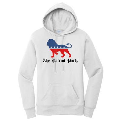 Patriot Party Conservative Lion Patriotic 4th Of July Women's Pullover Hoodie