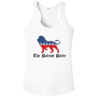 Patriot Party Conservative Lion Patriotic 4th Of July Ladies PosiCharge Competitor Racerback Tank