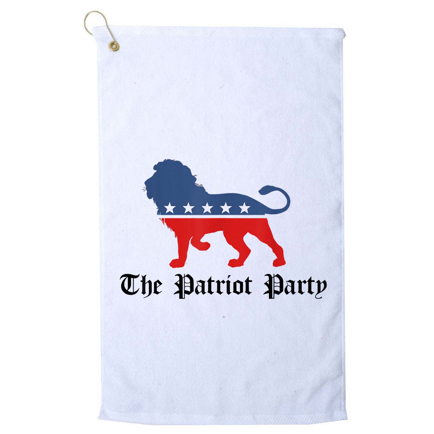 Patriot Party Conservative Lion Patriotic 4th Of July Golf Towel