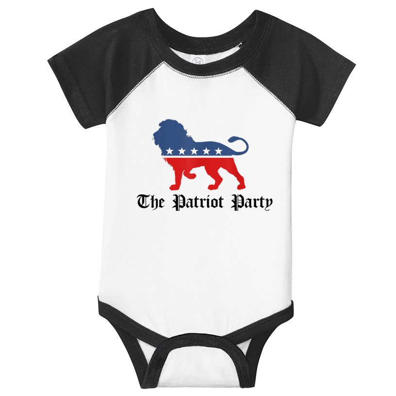 Patriot Party Conservative Lion Patriotic 4th Of July Infant Baby Jersey Bodysuit