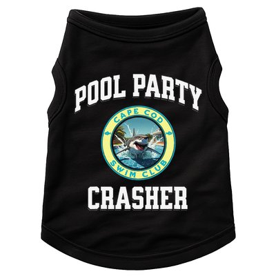 Pool Party Crasher Cape Cod Shark Theme Swimming Souvenir Doggie Tank