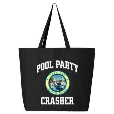 Pool Party Crasher Cape Cod Shark Theme Swimming Souvenir 25L Jumbo Tote