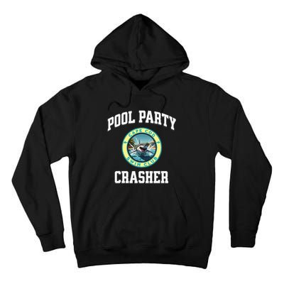 Pool Party Crasher Cape Cod Shark Theme Swimming Souvenir Tall Hoodie