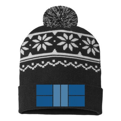 Pickleball Player Court USA-Made Snowflake Beanie