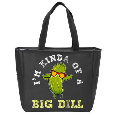 Pickle Pickles Canning Big Dill Vegan Gift Zip Tote Bag