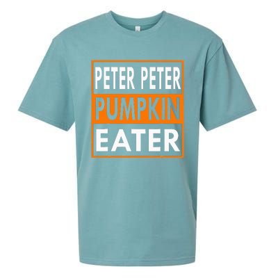 Peter Pumpkin Costume Eater For Couples Matching Halloween Sueded Cloud Jersey T-Shirt