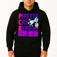 PCR Pipette Cry Repeat For DNA Lab Scientists Hoodie