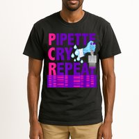 PCR Pipette Cry Repeat For DNA Lab Scientists Tall T-Shirt