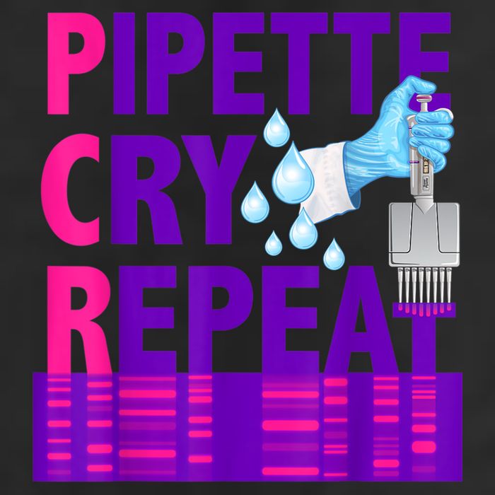 PCR Pipette Cry Repeat For DNA Lab Scientists Adult Drive Performance Visor