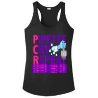 PCR Pipette Cry Repeat For DNA Lab Scientists Ladies PosiCharge Competitor Racerback Tank