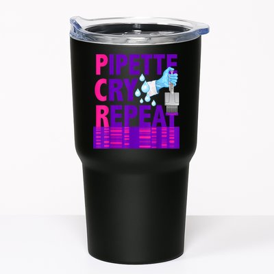 PCR Pipette Cry Repeat For DNA Lab Scientists Tumbler