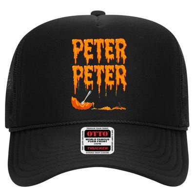 Peter Pumpkin Costume Eater For Couples Matching Halloween Gift High Crown Mesh Back Trucker Hat