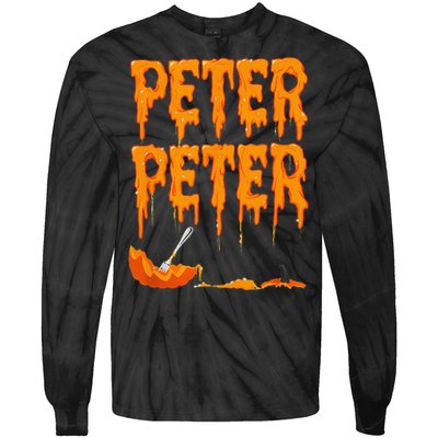 Peter Pumpkin Costume Eater For Couples Matching Halloween Gift Tie-Dye Long Sleeve Shirt