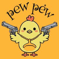 Pew Pew Chick Sustainable Knit Beanie