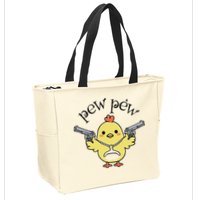 Pew Pew Chick Zip Tote Bag