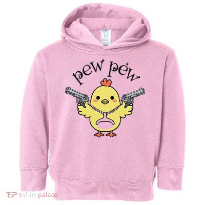 Pew Pew Chick Toddler Hoodie