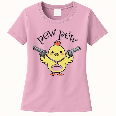 Pew Pew Chick Womens T-Shirt