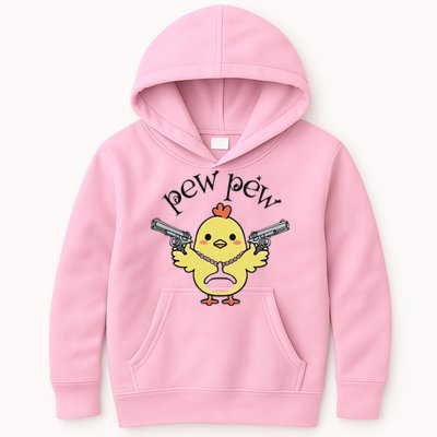 Pew Pew Chick Kids Hoodie
