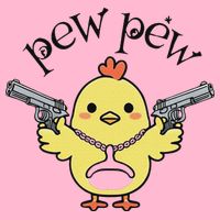 Pew Pew Chick Kids T-Shirt