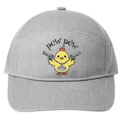 Pew Pew Chick 7-Panel Snapback Hat