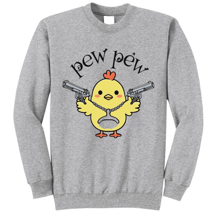 Pew Pew Chick Tall Sweatshirt