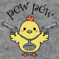 Pew Pew Chick Tall Sweatshirt